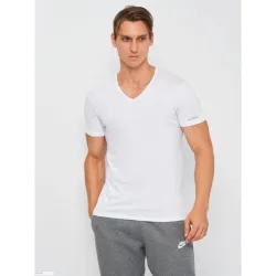 Футболка Kappa T-shirt Mezza Manica Scollo V білий Чол M K1311 Bianco M - Robinzon.ua