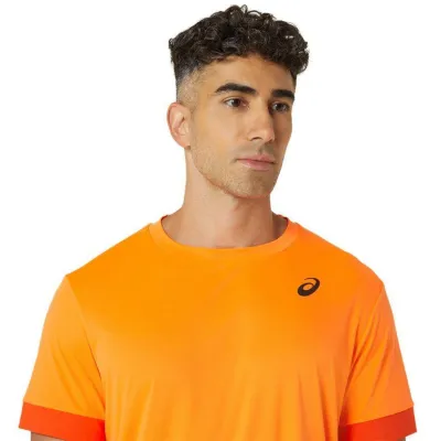 Чоловіча Футболка Asics COURT SS TOP Помаранчевий M (2041A255-802 M) - 2 - Robinzon.ua