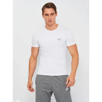 Футболка Kappa T-shirt Mezza Manica Girocollo білий Чол M K1305 Bianco M - Robinzon.ua
