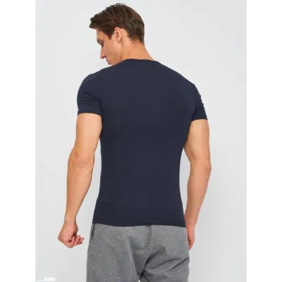 Футболка Kappa T-shirt Mezza Manica Girocollo темно-синій Чол M K1306 BluNavy M - 1 - Robinzon.ua