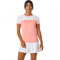 Жіноча Футболка Asics COURT SS TOP Кораловий L (2042A262-701 L) - Robinzon.ua
