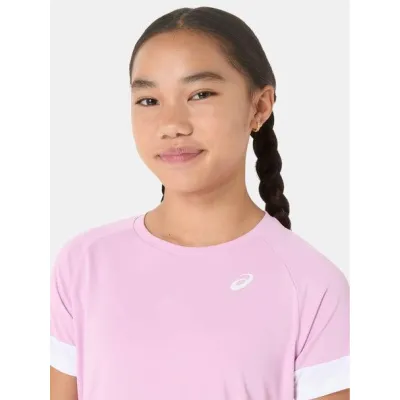 Детская футболка Asics GIRLS TENNIS SS TOP Белый Розовый 122-128 (2044A045-701 122-128) - 2 - Robinzon.ua