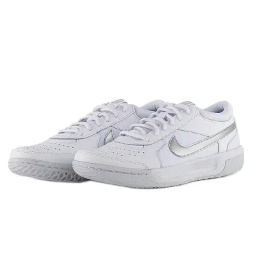 Женские кроссовки NIKE ZOOM COURT LITE 3 white/silver (38) 7 DH1042-101 38 - Robinzon.ua
