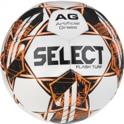 М'яч футбольний Select FLASH TURF v23 Білий, Жовтогарячий розмір 5 (057407-376) - Robinzon.ua