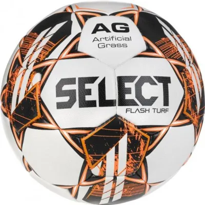 М'яч футбольний Select FLASH TURF v23 Білий, Жовтогарячий розмір 5 (057407-376) - Robinzon.ua