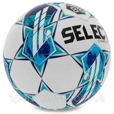 М'яч футбольний Select FB Campo PRO v23 Біло-зелений розмір 5 (387456-931 5) - 1 - Robinzon.ua