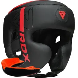 Боксерский шлем RDX F6 KARA Matte Red XL (капа в комплекте) - Robinzon.ua