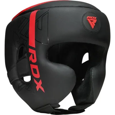 Боксерский шлем RDX F6 KARA Matte Red XL (капа в комплекте) - 2 - Robinzon.ua