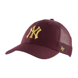 Бейсболка 47 Brand MLB New York Yankees Branson Metallic Бордовий One Size (B-BRMTL17CTP-KM) - Robinzon.ua