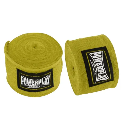 Бинти для боксу PowerPlay 3047 Жовті Lycra (спандекс) (4м) - 1 - Robinzon.ua