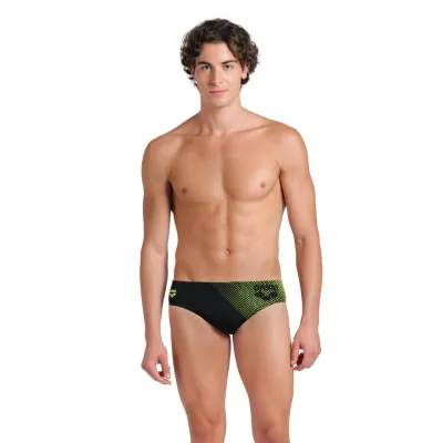 Плавки-сліпи для чоловіків Arena FOGGY DOTS SWIM BRIEFS чорний, жовтий Чол 80 008482-506 80 - 2 - Robinzon.ua