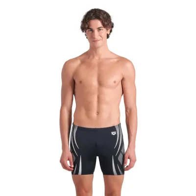 Плавки-шорти для чоловіків Arena POSEIDONIA SWIM MID JAMMER чорний, білий Чол 85 009091-501 85 - 2 - Robinzon.ua