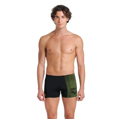 Плавки-шорти для чоловіків Arena FOGGY DOTS SWIM SHORT чорний, жовтий Чол 85 008483-506 85 - 1 - Robinzon.ua