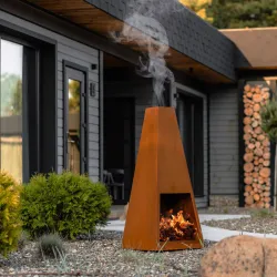 Кострова чаша-вогнище OXA Taper з CorTen (чаша для вогню) - Robinzon.ua