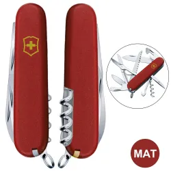 Складаний ніж Victorinox HUNTSMAN MAT червоний матовий лак з жовт.лого 1.3713.M0008p - Robinzon.ua