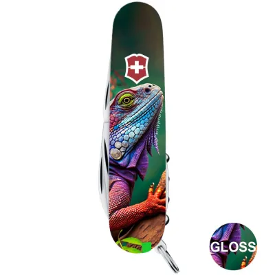 Складаний ніж Victorinox CAMPER ANIMAL Хамелеон 1.3613.3.F1020pw - 2 - Robinzon.ua