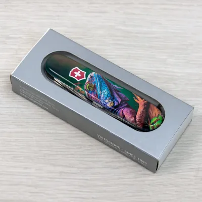 Складаний ніж Victorinox CAMPER ANIMAL Хамелеон 1.3613.3.F1020pw - 5 - Robinzon.ua