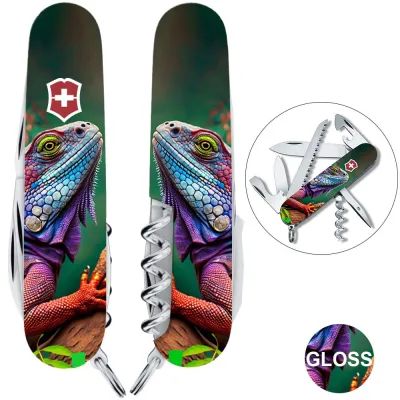 Складаний ніж Victorinox CAMPER ANIMAL Хамелеон 1.3613.3.F1020pw Складаний ніж Victorinox CAMPER ANIMAL Хамелеон 1.3613.3.F1020pw - Robinzon.ua