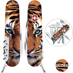 Складной нож Victorinox CLIMBER ANIMAL Тигр 1.3703.F1030pw - Robinzon.ua