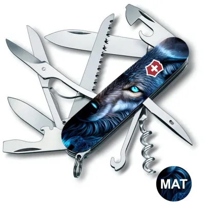 Складаний ніж Victorinox HUNTSMAN ANIMAL Вовк 1.3713.3.F1040pw - 1 - Robinzon.ua