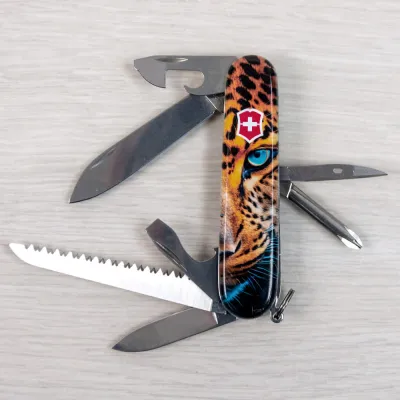 Складаний ніж Victorinox HIKER ANIMAL Леопард 1.4613.3.F1080pw - 7 - Robinzon.ua