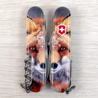 Складаний ніж Victorinox EXPLORER ANIMAL Лисиця 1.6703.7.F1060pw - 6 - Robinzon.ua