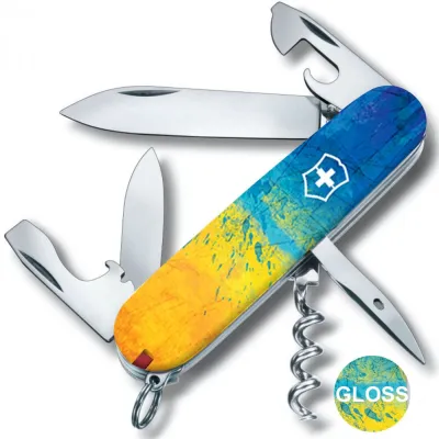 Складаний ніж Victorinox SPARTAN UKRAINE Жовто-синій малюнок 1.3603.7.T3100pw - 1 - Robinzon.ua