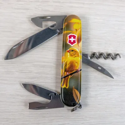 Складаний ніж Victorinox SPARTAN UKRAINE Золота пташка 1.3603.7.T3170pw - 7 - Robinzon.ua