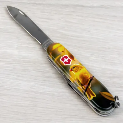 Складаний ніж Victorinox SPARTAN UKRAINE Золота пташка 1.3603.7.T3170pw - 8 - Robinzon.ua