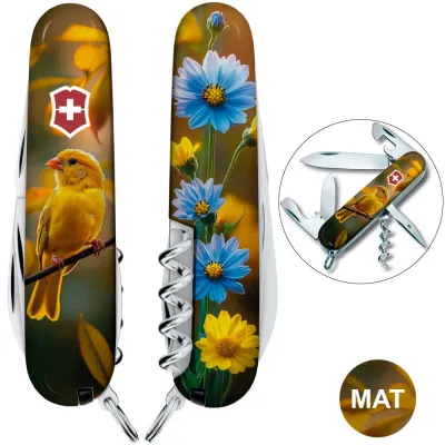 Складаний ніж Victorinox SPARTAN UKRAINE Золота пташка 1.3603.7.T3170pw - Robinzon.ua