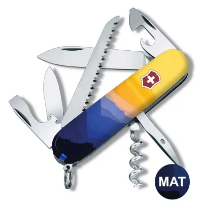 Складаний ніж Victorinox CAMPER UKRAINE Гірський пейзаж 1.3613.7.T3190pw - 1 - Robinzon.ua
