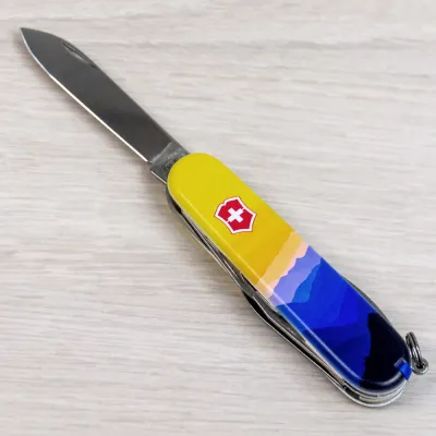 Складаний ніж Victorinox CAMPER UKRAINE Гірський пейзаж 1.3613.7.T3190pw - 8 - Robinzon.ua