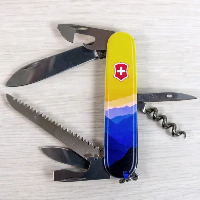 Складаний ніж Victorinox CAMPER UKRAINE Гірський пейзаж 1.3613.7.T3190pw - 7 - Robinzon.ua