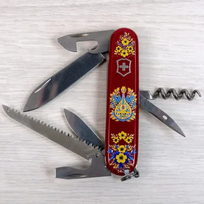 Складаний ніж Victorinox CAMPER UKRAINE Українські мотиви 1.3613.T1370u - 3 - Robinzon.ua