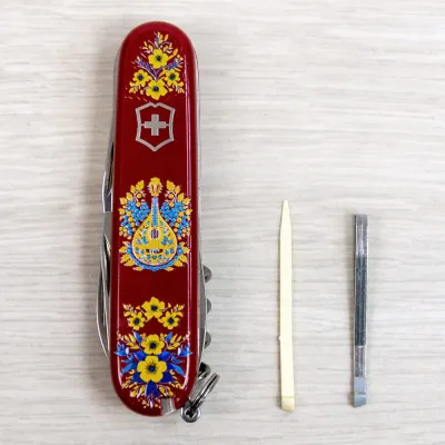 Складаний ніж Victorinox CAMPER UKRAINE Українські мотиви 1.3613.T1370u - 5 - Robinzon.ua
