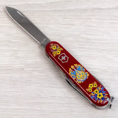 Складаний ніж Victorinox CAMPER UKRAINE Українські мотиви 1.3613.T1370u - 4 - Robinzon.ua