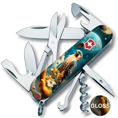 Складаний ніж Victorinox CLIMBER UKRAINE Сокіл-захисник 1.3703.3.T3210pw - 1 - Robinzon.ua