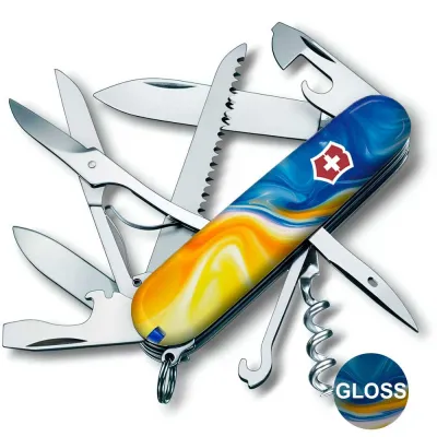 Складаний ніж Victorinox HUNTSMAN UKRAINE Жовто-сині фарби 1.3713.7.T3250pw - 1 - Robinzon.ua