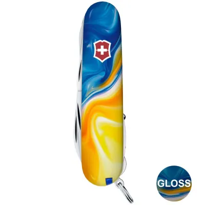 Складаний ніж Victorinox HUNTSMAN UKRAINE Жовто-сині фарби 1.3713.7.T3250pw - 2 - Robinzon.ua