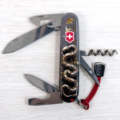Складаний ніж Victorinox SPARTAN ZODIAC 3D Розкішна змія 1.3603.3.Z4210hk - 7 - Robinzon.ua
