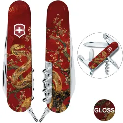 Складаний ніж Victorinox SPARTAN ZODIAC Золота змія 1.3603.Z4200pk - Robinzon.ua