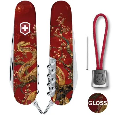 Складаний ніж Victorinox SPARTAN ZODIAC Золота змія 1.3603.Z4200pk - 2 - Robinzon.ua
