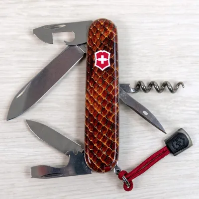 Складаний ніж Victorinox SPARTAN DESIGN Принт Шкіра кобри 1.3603.R2210pk - 6 - Robinzon.ua
