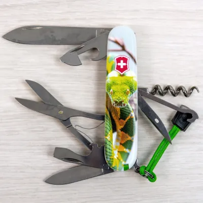 Складаний ніж Victorinox CLIMBER ZODIAC Зелена змія 1.3703.7.Z4270pk - 7 - Robinzon.ua