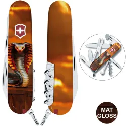 Складаний ніж Victorinox CLIMBER ZODIAC Полум'яна кобра 1.3703.Z4250pk - Robinzon.ua