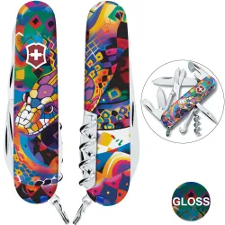 Складаний ніж Victorinox CLIMBER ZODIAC Яскрава змія 1.3703.Z4260pk - Robinzon.ua