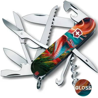 Складаний ніж Victorinox HUNTSMAN ZODIAC Барвиста кобра 1.3713.3.Z4290pk - 1 - Robinzon.ua