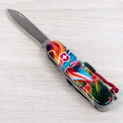 Складаний ніж Victorinox HUNTSMAN ZODIAC Барвиста кобра 1.3713.3.Z4290pk - 7 - Robinzon.ua