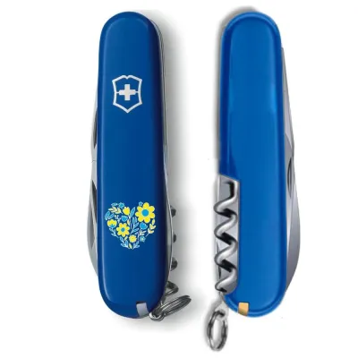 Складаний ніж Victorinox SPARTAN UKRAINE Квіткове серце 1.3603.2_T1246u - 1 - Robinzon.ua