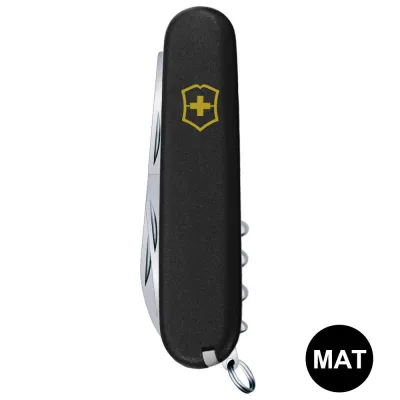 Складной нож Victorinox SPARTAN MAT черный матовый лак с желт.лого 1.3603.3.M0008p - 3 - Robinzon.ua